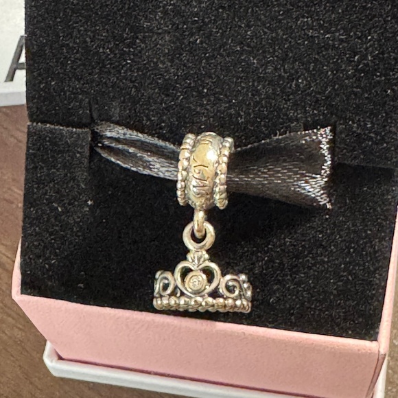 Retired Authentic Pandora My princess crown dangle charm - Picture 1 of 6
